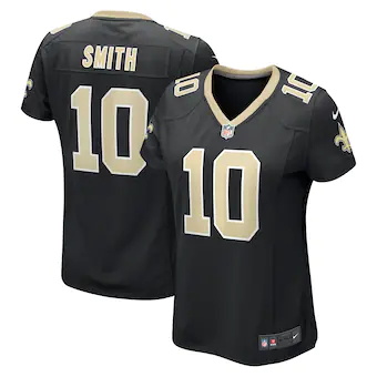 womens nike trequan smith black new orleans saints game jer